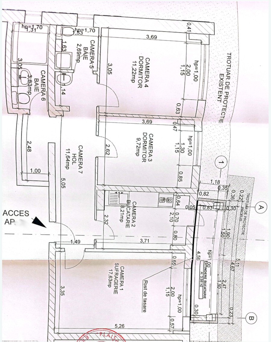 Apartament stradal pentru birouri